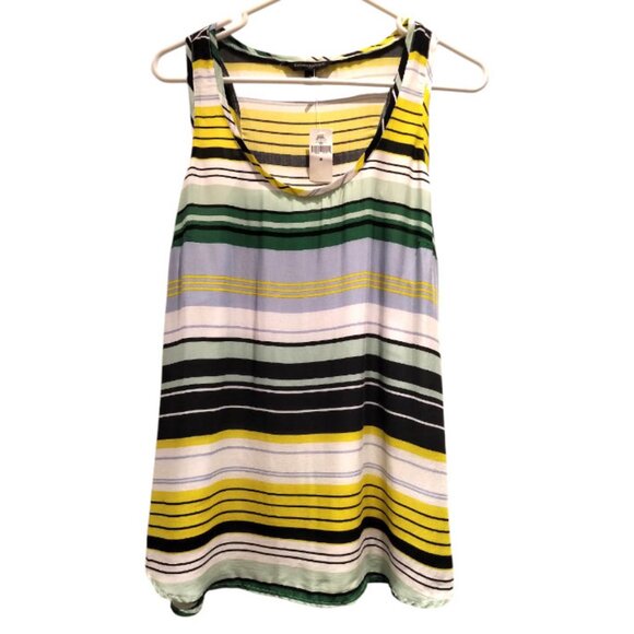 🥑NWT Banana Republic Striped Racerback Lightweight Formal Tank Top %100 Viscose - Picture 6 of 16